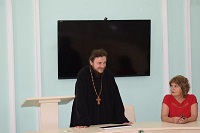 Студенты-теологи встретились с известным православным журналистом иеромонахом Димитирием