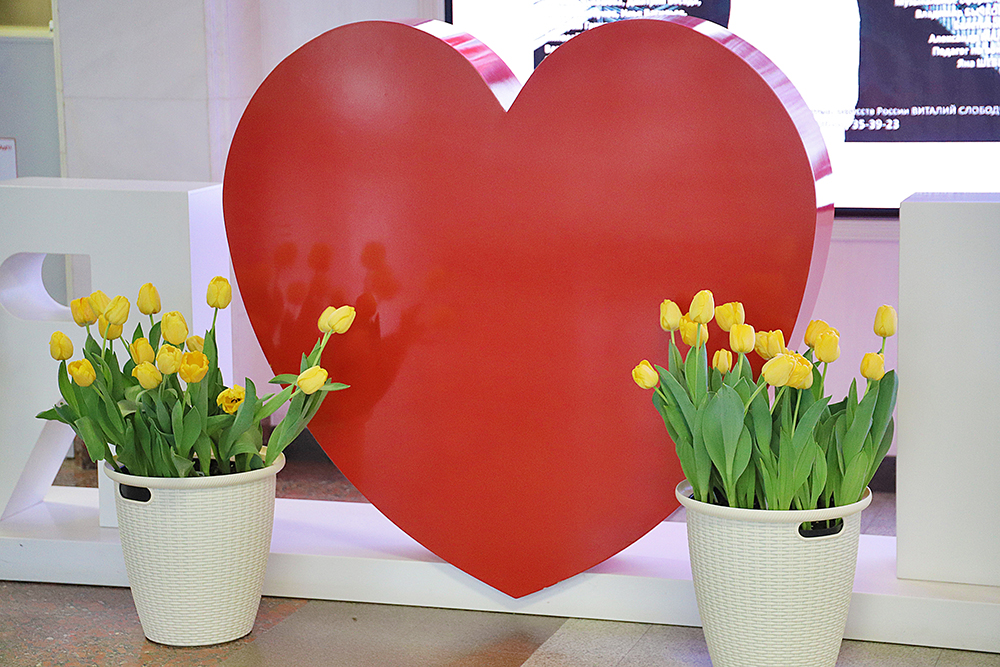 В Белгородском госуниверситете зацвели тюльпаны